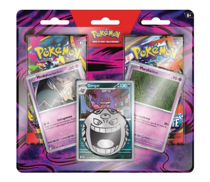 PK10680-I - POKEMON - BLISTER 2 BUSTE - GENGAR, MARSHADOW, MIMIKYU