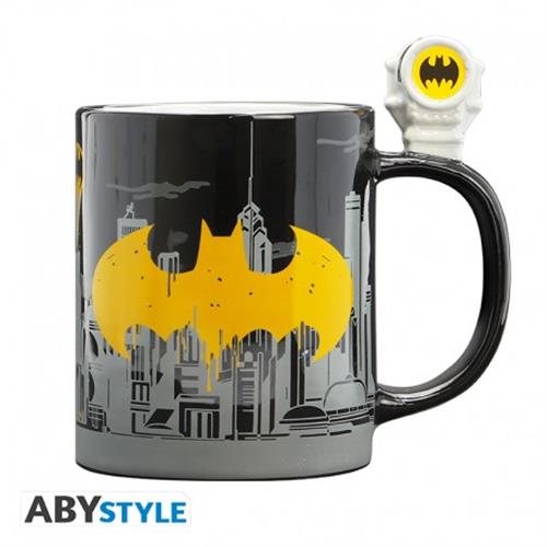 ABYMUGA112 - DC COMICS - TAZZA 3D - BAT SIGNAL & BATMAN
