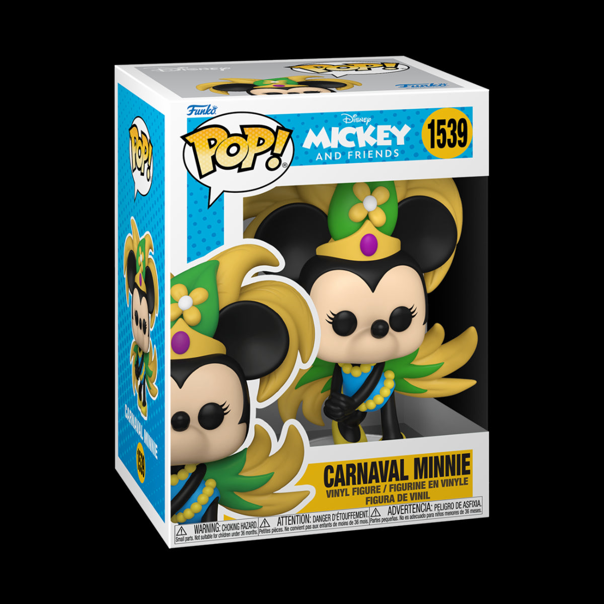 MICKEY AROUND THE WORLD - POP FUNKO VINYL FIGURE 1539 CARNAVAL MINNIE 9CM