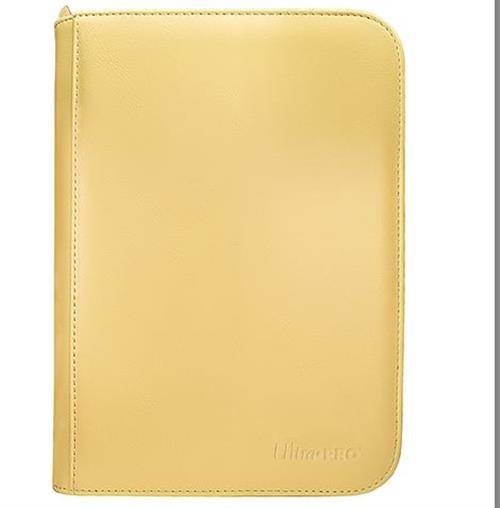 15897 - VIVID ZIPPERED 4-POCKET PRO-BINDER - YELLOW