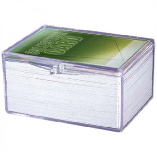 43005 - HINGED CLEAR BOX - SCATOLA TRASPARENTE CON CERNIERA 100 CARDS