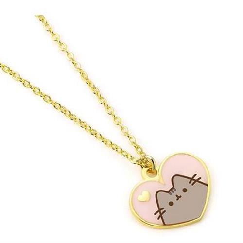 PTCN0100 - PUSHEEN - COLLANA - CUORE E GATTO