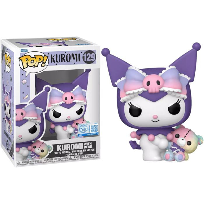 SANRIO - POP FUNKO VINYL FIGURE 129 KUROMI WITH BEAR 9CM