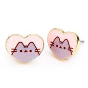 PTCE0104 - PUSHEEN - ORECCHINI - CUORE E GATTO