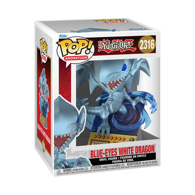 YU-GI-OH! S8 - POP FUNKO PREMIUM VINYL FIGURE 2316 BLUE-EYES WHITE DRAGON 9CM