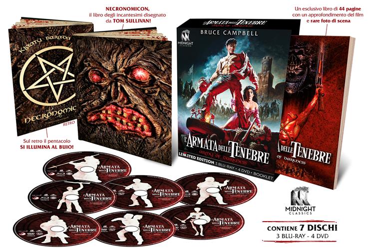 L'ARMATA DELLE TENEBRE - MIDNIGHT CLASSICS EDITION (7 DISCHI, 4DVD, 3BLU-RAY)