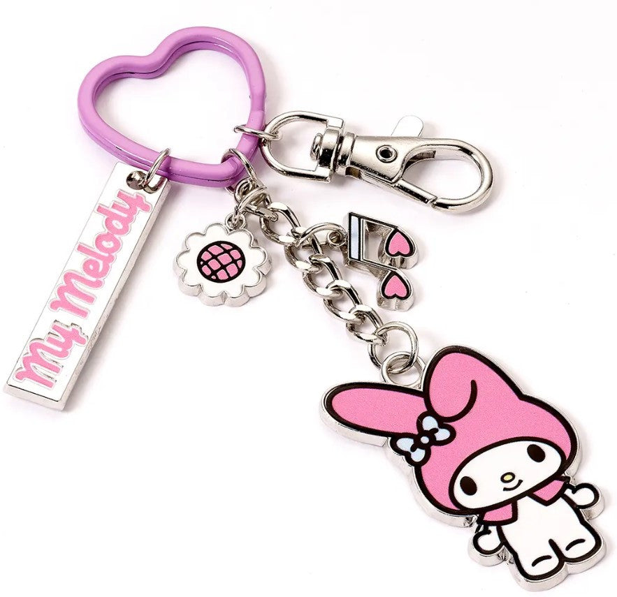 EHKKR0020 - PORTACHIAVI MY MELODY CON CIONDOLI - HELLO KITTY