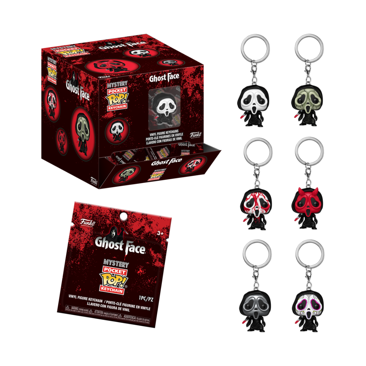 GHOSTFACE - POP KEYCHAIN - 12PZ DISPLAY (BLIND) 4CM