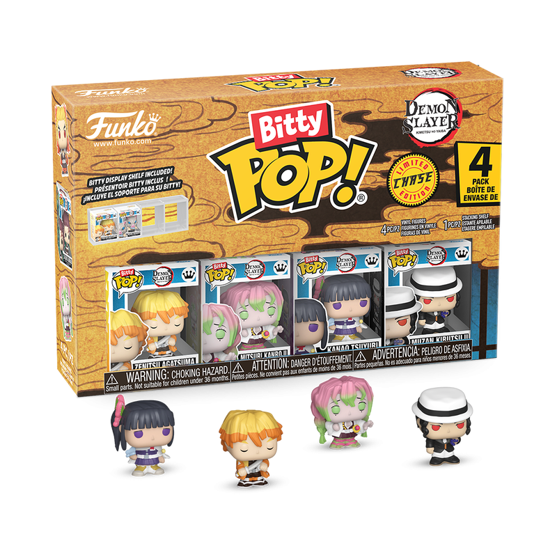 DEMON SLAYER - POP FUNKO BITTY VINYL FIGURE - ZENITSU 4PK 2CM