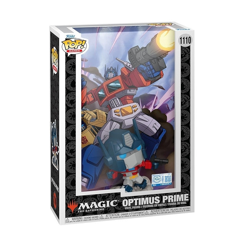 TRANSFORMERS X MAGIC: THE GATHERING - POP FUNKO COMIC COVERS VINYL FIGURE 1110 OPTIMUS PRIME 9CM