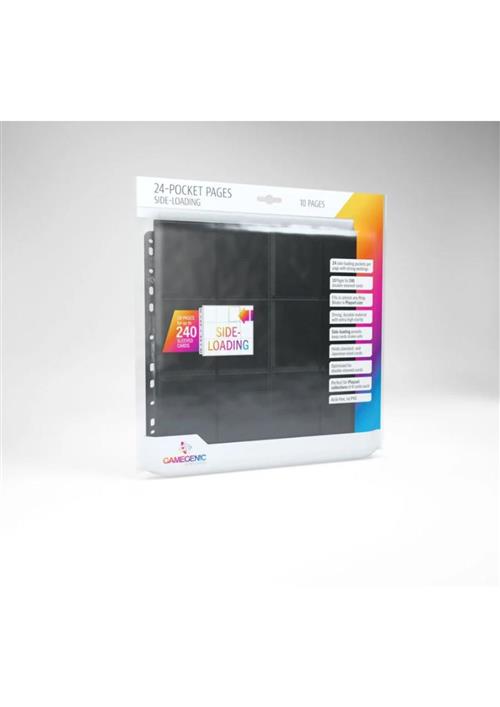 GGS30011ML - SIDELOADING - 24-POCKET PAGES - PACK 10PZ - BLACK