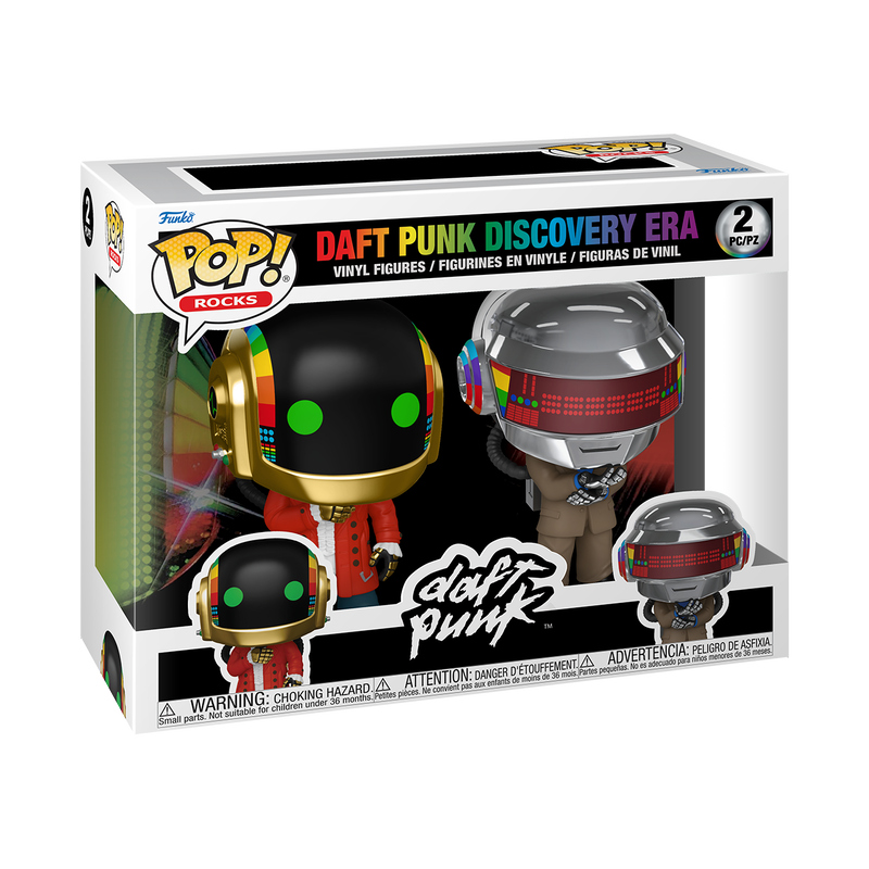 ROCKS: DAFT PUNK S1 - POP FUNKO VINYL FIGURE 2-PACK - DAFT PUNK DISCOVERY ERA 9CM