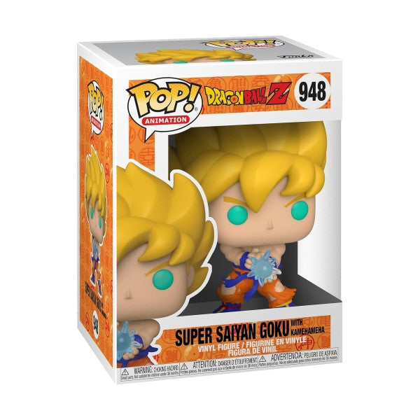 DRAGON BALL Z - POP FUNKO VINYL FIGURE 948 SS GOKU W/ KAMEHAMEHA WAVE 9CM