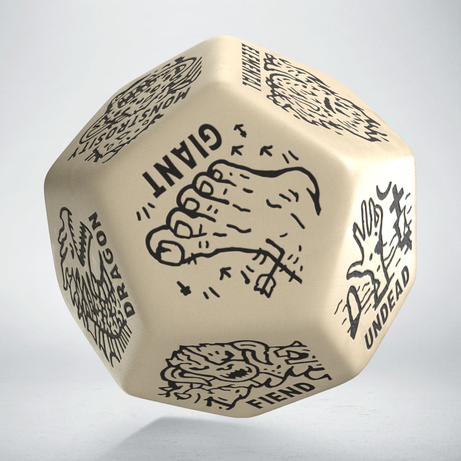 12VMRG01 - MONSTER GENERATOR DIE: BEIGE&BLACK