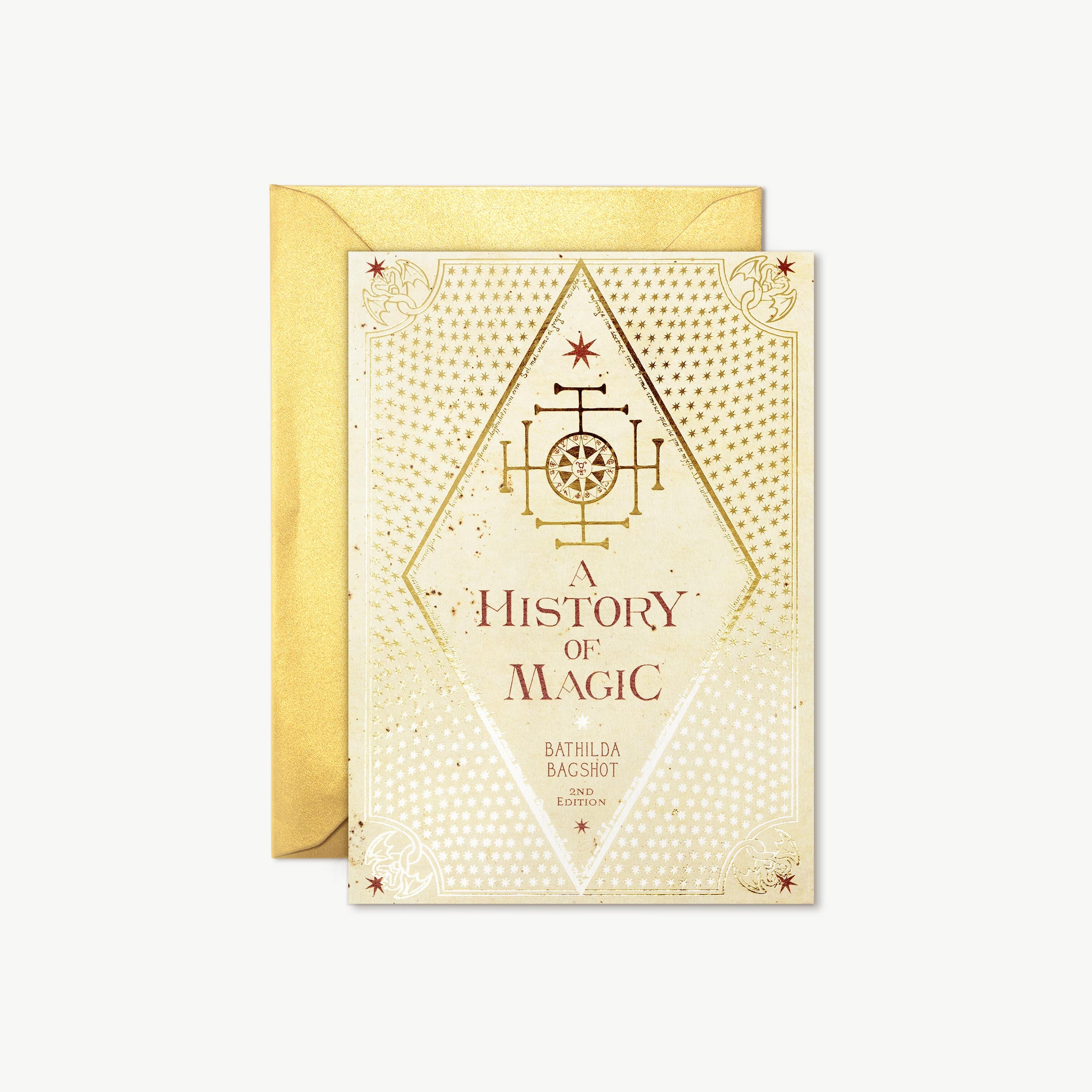 HPCARD18 - WIZARDING BOOKS: 'A HISTORY OF MAGIC' - NOTECARD