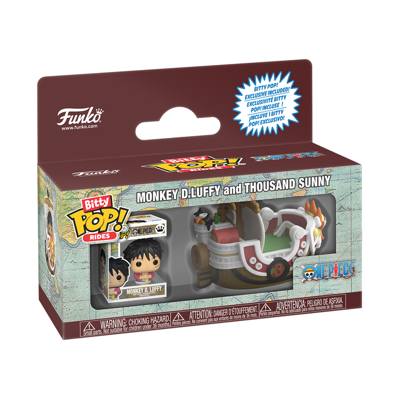 ONE PIECE - POP FUNKO BITTY POP RIDE VINYL FIGURE - MONKEY D. LUFFY AND THOUSAND SUNNY