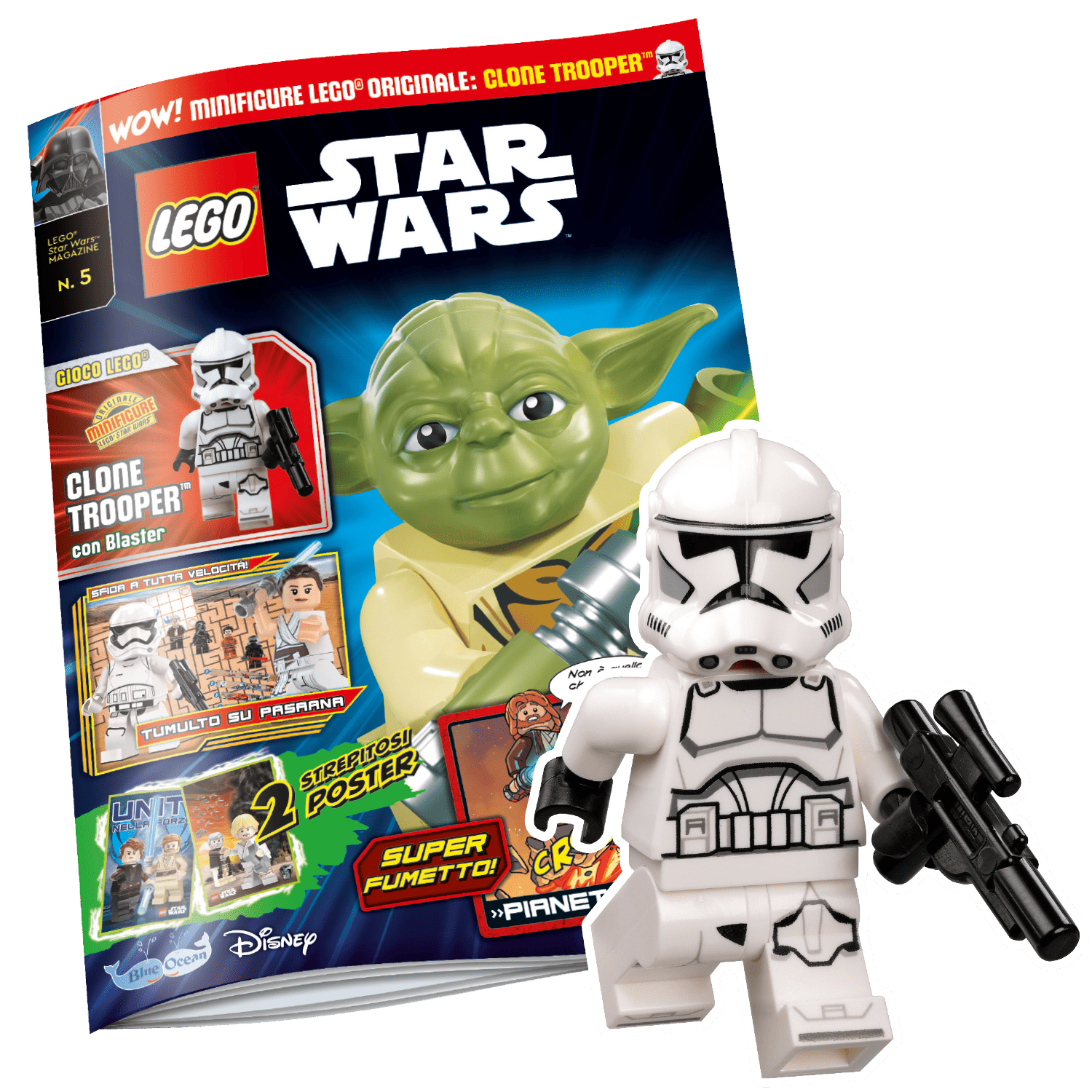 LEGO STAR WARS N.5 - CLONE TROOPER CON BLASTER