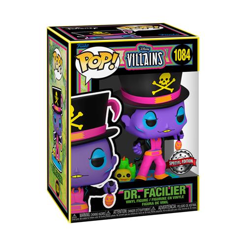 DISNEY: VILLAINS - BLACK LIGHT - POP FUNKO VINYL FIGURE 1084 DR. FACILITER 9CM