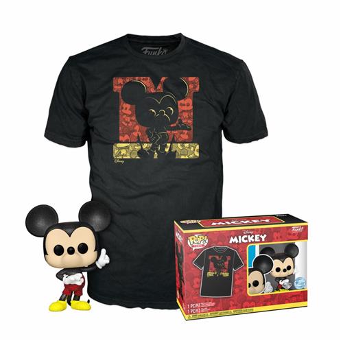 DISNEY - POP FUNKO & TEE BOX - MICKEY (DGLT) (T-SHIRT L)