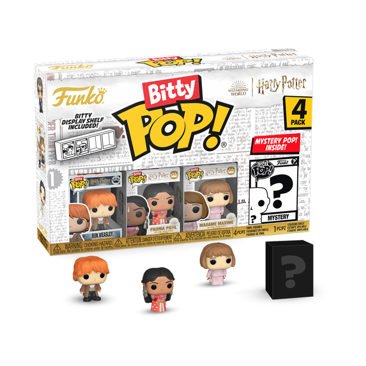 83656 - HARRY POTTER AND THE GOBLET OF FIRE - FUNKO BITTY POP VINYL FIGURE - RON (4PK)