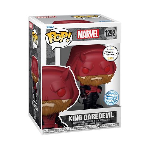 MARVEL: DAREDEVIL - POP FUNKO VINYL FIGURE 1292 KING DAREDEVIL 9CM CARTOOMICS 2023 EXCL