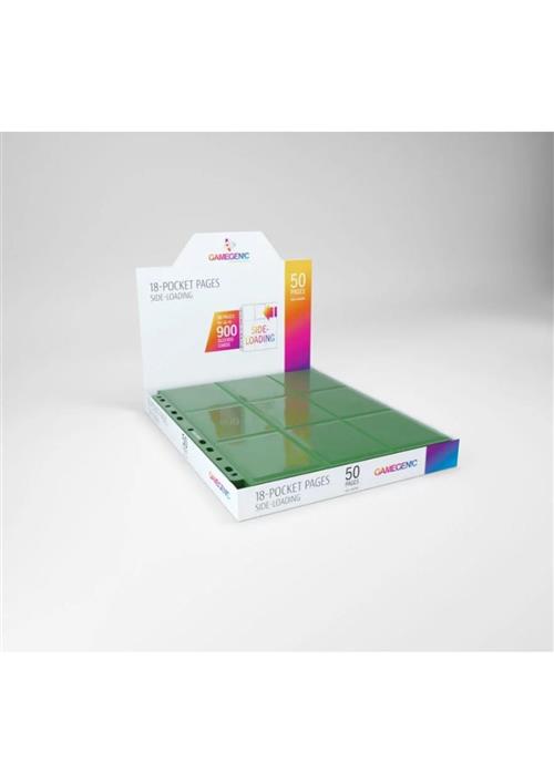 GGS30006ML - SIDELOADING - 18-POCKET PAGES - PACK 50PZ - GREEN