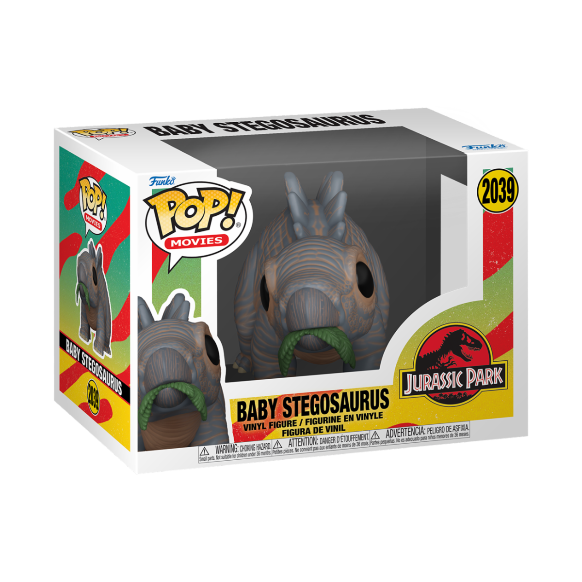 JURASSIC PARK S3? - POP FUNKO VINYL FIGURE 2039 BABY STEGOSAURUS 9CM
