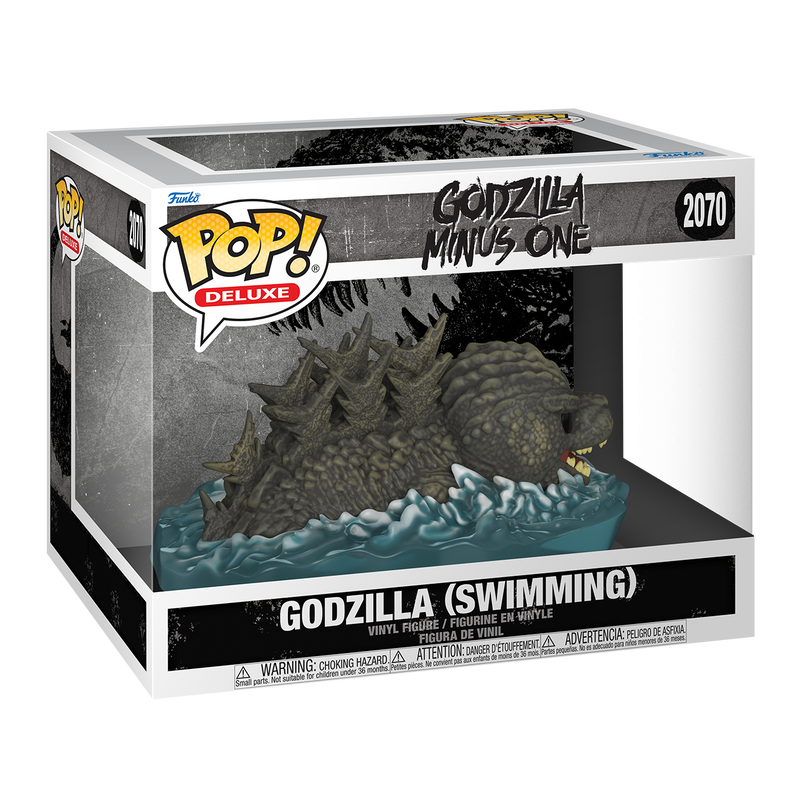 GODZILLA MINUS ONE - POP FUNKO DELUXE VINYL FIGURE - GODZILLA (SWIMMING) 15CM