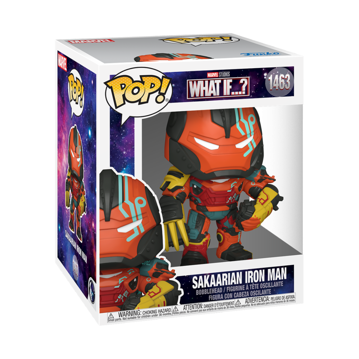 MARVEL: WHAT IF - POP FUNKO SUPER VINYL FIGURE 1463 SAKAARIAN IRON MAN 15CM