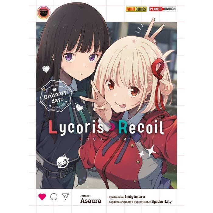 LYCORIS RECOIL - ORDINARY DAYS (ROMANZO)