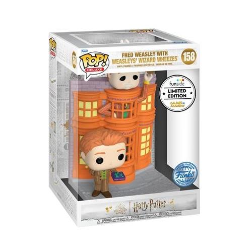 HARRY POTTER - POP FUNKO DELUXE VINYL FIGURE 158 FRED WEASLEY WITH WEASLEY'S WIZARD WHEEZES GA EXCL