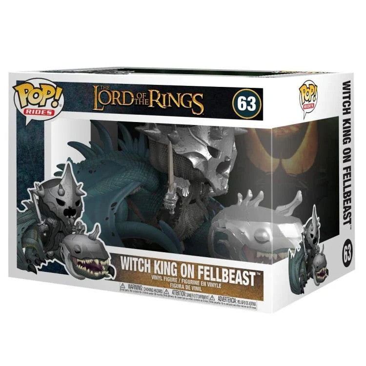 THE LORD OF THE RINGS - POP FUNKO VINYL FIGURE RIDE 63 WITCH KING W/ FELLBEAST 12CM
