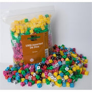 91634 - SET 1000 DADI D6 8MM - ASSORTITI