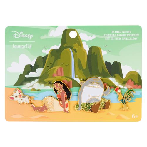DISNEY - MOANA - 4CP PIN SET - OCEAN WAVES