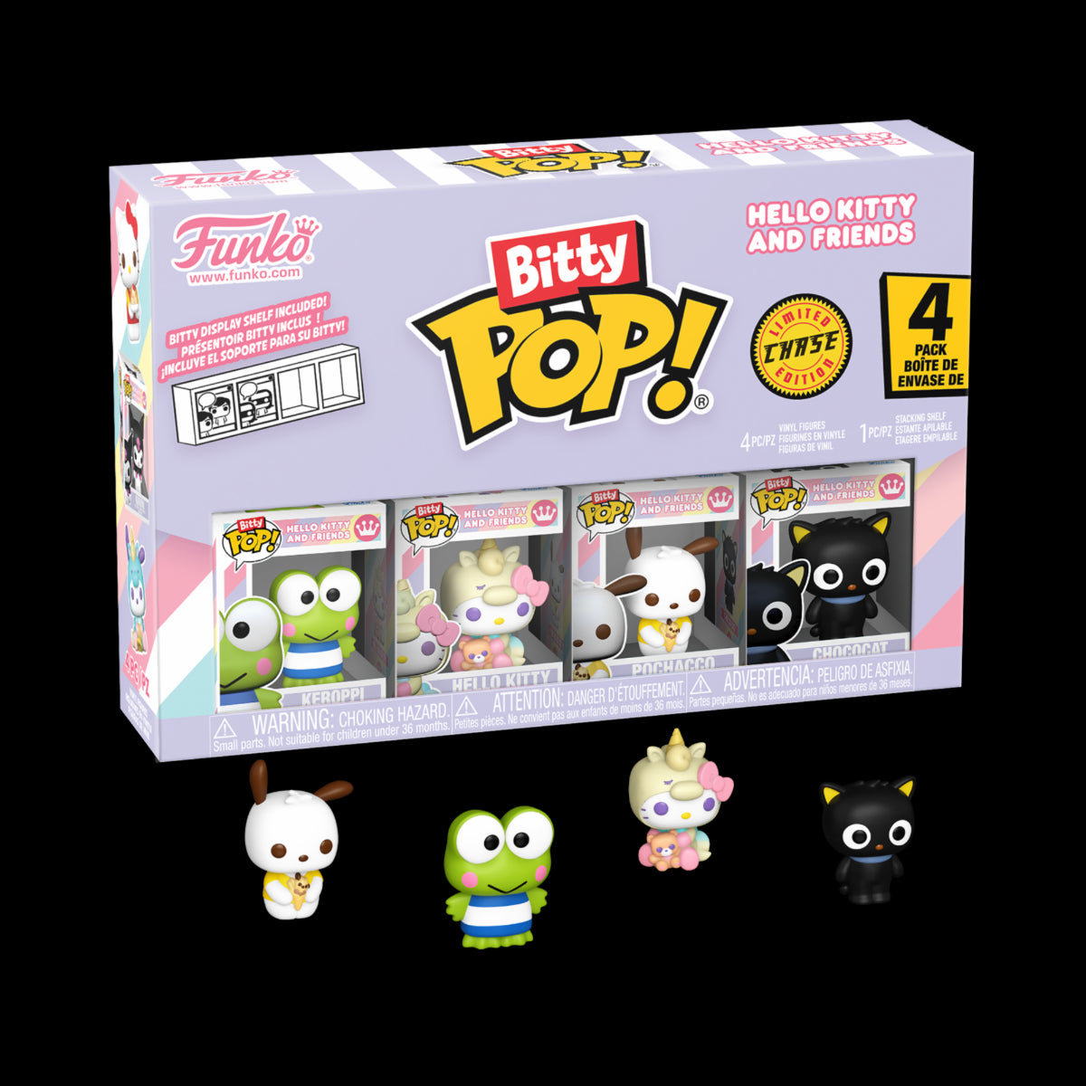 85714 - SANRIO - POP FUNKO BITTY VINYL FIGURE - KEROPPI (4PK)