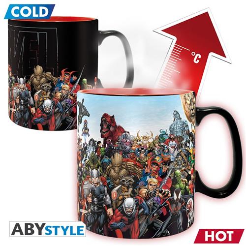 ABYMUG641 - MARVEL - HEAT CHANGE MUG 460ML - MARVEL HEROES