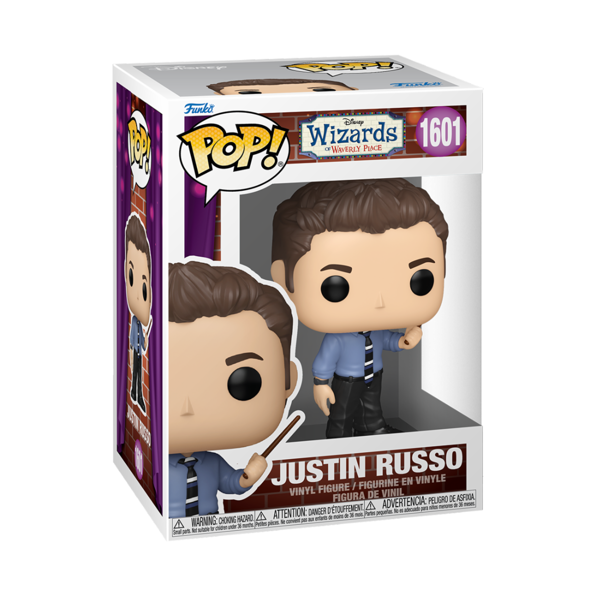 WIZARDS OF WAVERLY PLACE - POP FUNKO VINYL FIGURE 1601 JUSTIN RUSSO 9CM