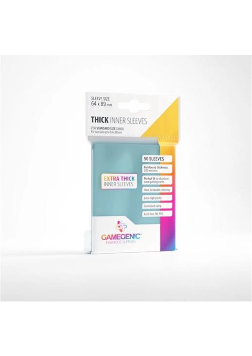 GGS10114ML - 50 THICK INNER SLEEVES - CLEAR