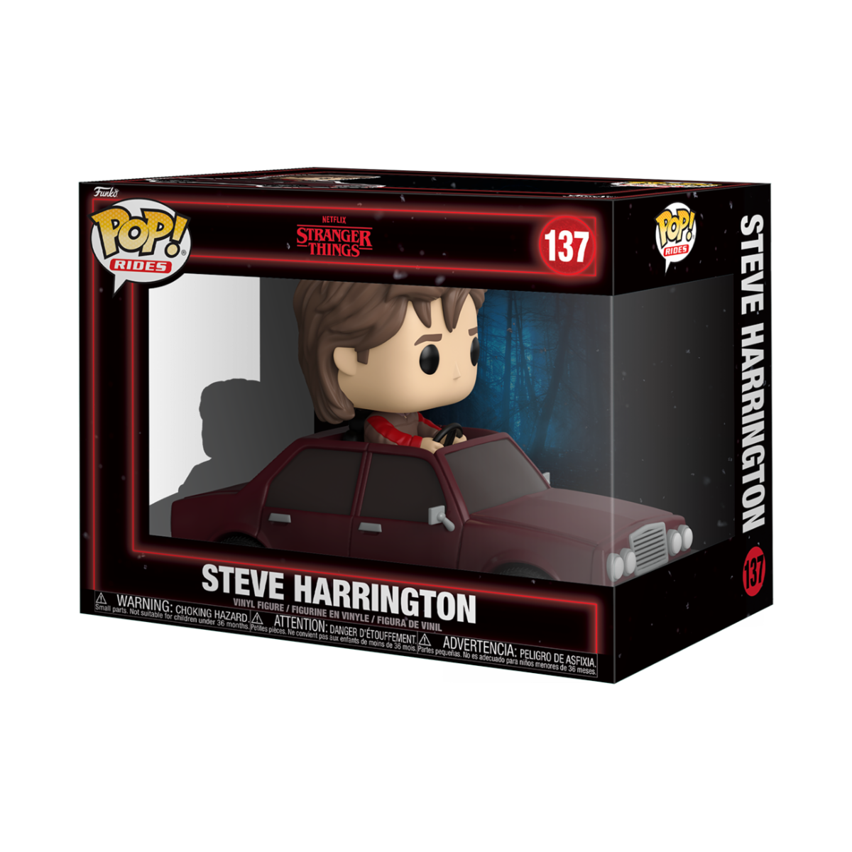 STRANGER THINGS - POP FUNKO RIDE VINYL FIGURE 137 STEVE HARRINGTON (IN CAR) 15CM