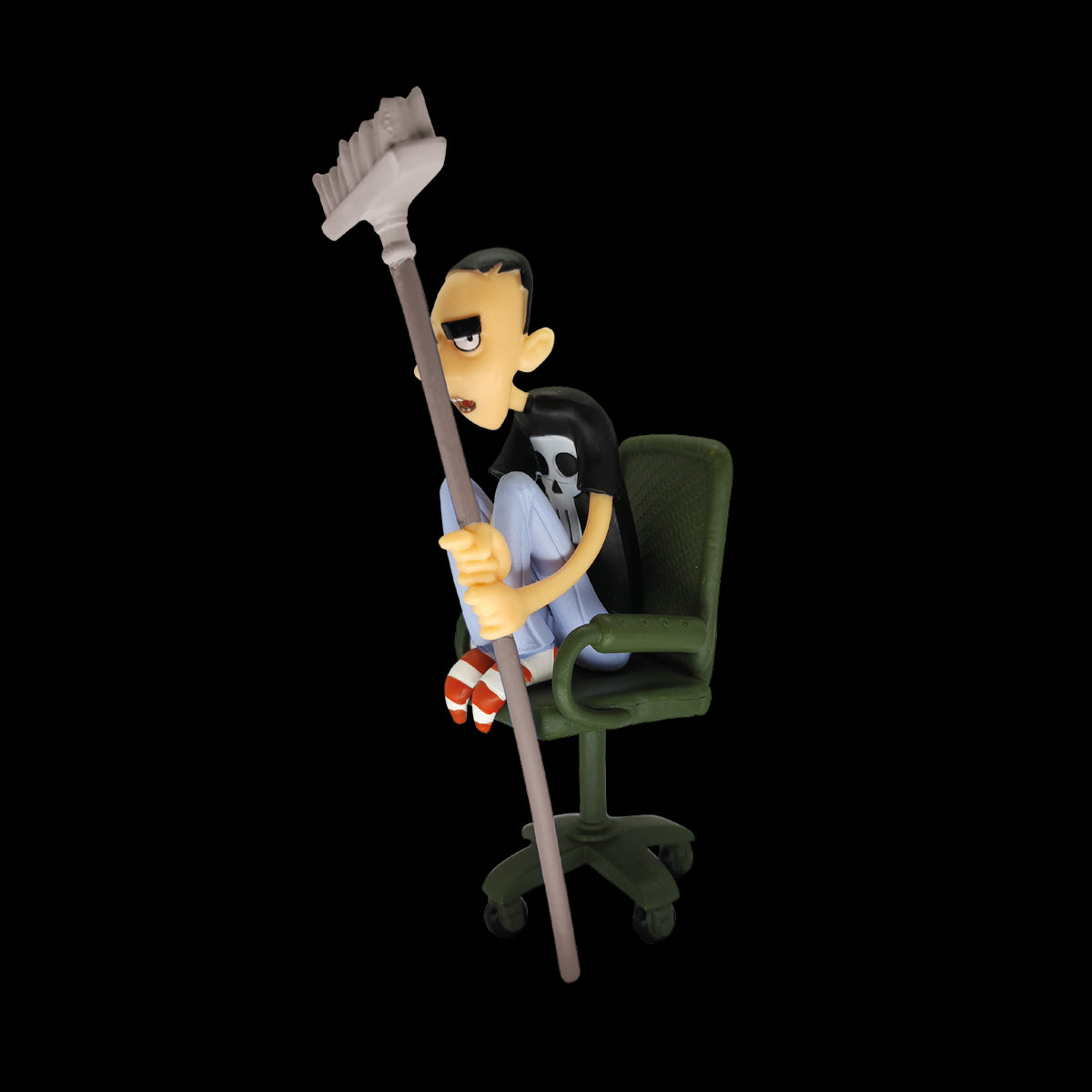 ZEROCALCARE - 3D COLLECTION - ZEROCALCARE SU SEDIA CON MOCHO (ZERO) - STATUA 12CM