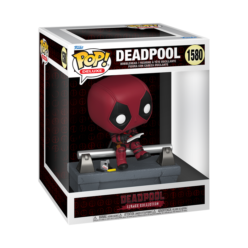 DEADPOOL - POP FUNKO DELUXE VINYL FIGURE 1580 DEADPOOL (ON BRIDGE) 15CM
