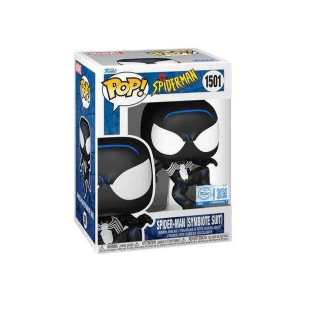 MARVEL: SPIDER-MAN - POP FUNKO VINYL FIGURE - BLACK SUIT SPIDEY 9CM FUNSIDE EXCL