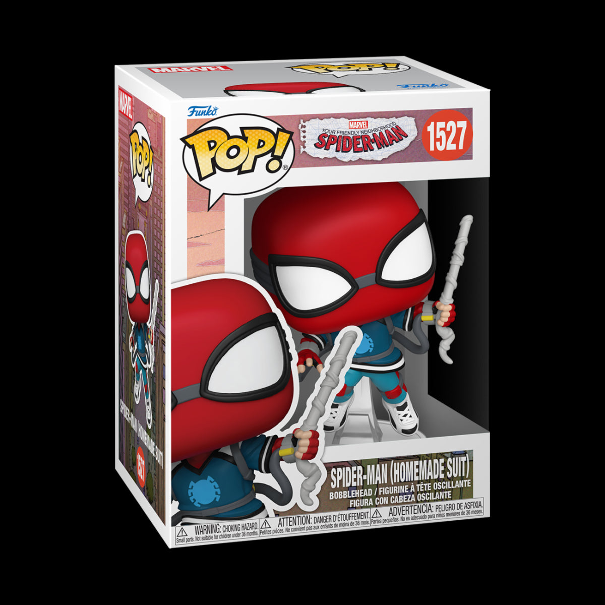 MARVEL: YOUR FRIENDLY NEIGHBORHOOD SPIDER-MAN - POP FUNKO VINYL FIGURE 1527 SPIDER-MAN - PROTO SUIT SPIDER-MAN 9CM