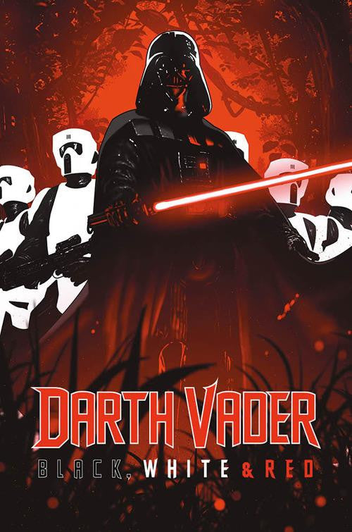 DARTH VADER - BLACK, WHITE & RED