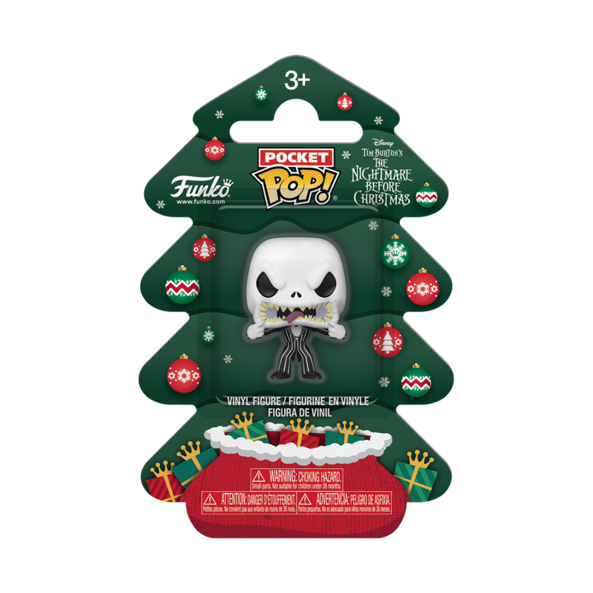 NIGHTMARE BEFORE CHRISTMAS - POCKET POP FUNKO VINYL FIGURE - JACK 4CM
