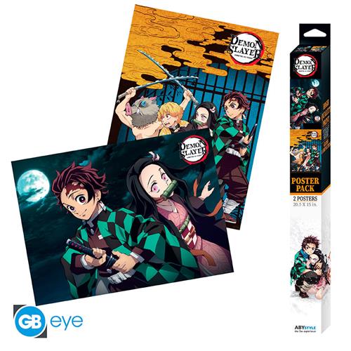 ABYDCO753 - DEMON SLAYER - GROUP & DUO - SET 2 CHIBI POSTER (52x38)