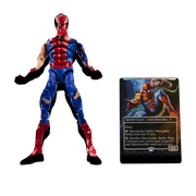MARVEL CLASSIC LEGENDS - BATTLE DAMAGED SPIDER-MAN - ACTION FIGURE 15CM W/ MAGIC: THE GATHERING CARD