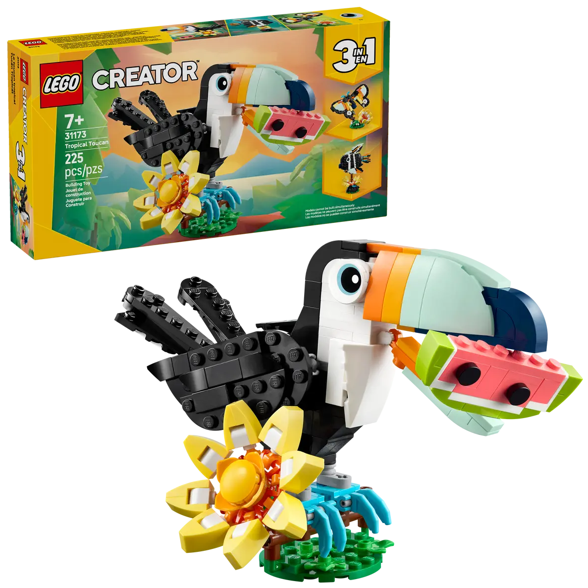 31173 - LEGO CREATOR - ANIMALI SELVATICI: TUCANO TROPICALE