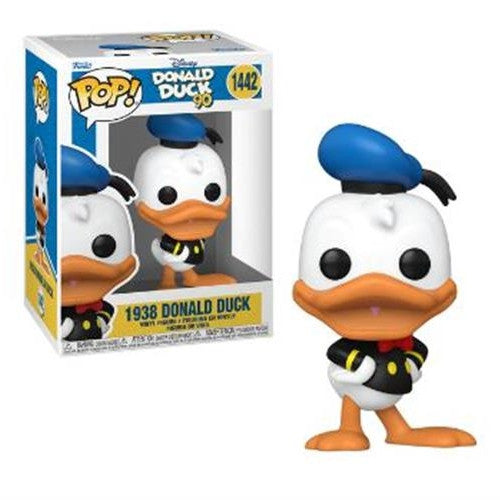 DISNEY: DONALD DUCK 90TH ANNIVERSARY - POP FUNKO VINYL FIGURE 1442 DONALD DUCK (1938) 9CM