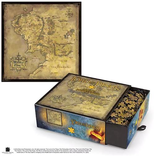NN9472 - THE LORD OF THE RINGS - PUZZLE 1000 PEZZI - MAPPA DELLA TERRA DI MEZZO